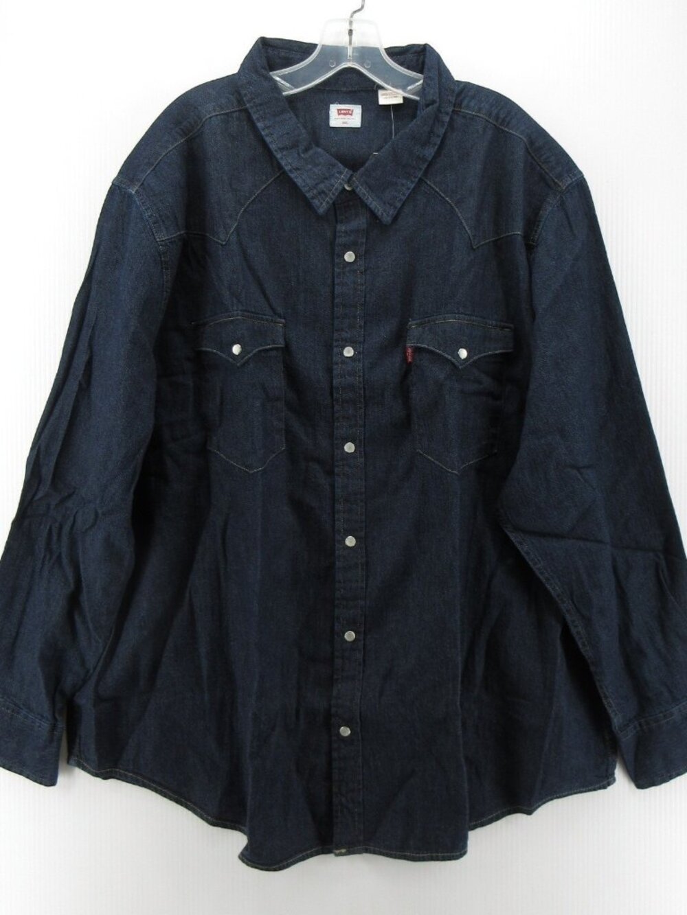 Levis Shirt XXXL Western Pearl Snap Red Tab Denim Cowboy Rodeo NEW - Picture 1 of 16